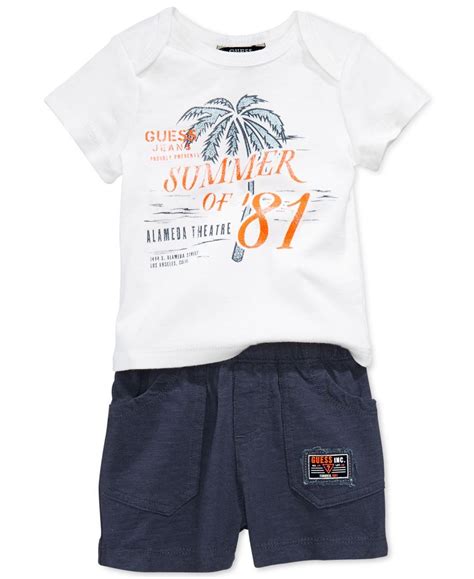 guess baby shorts set.